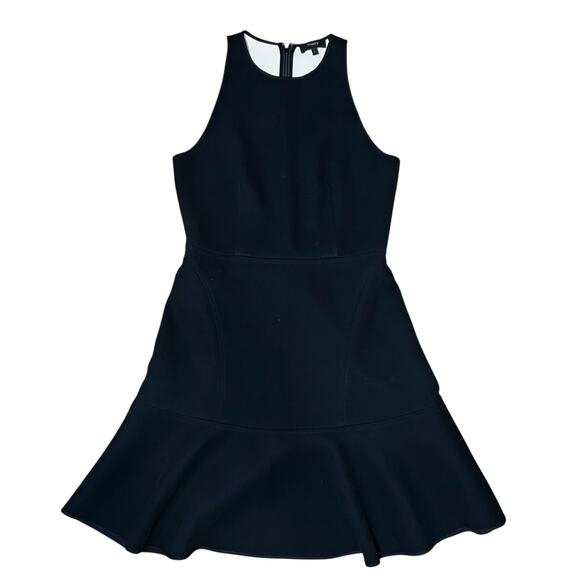 THEORY little black dress Felicitina Ruffle Hem fit and flare women  4 cocktail - Picture 9 of 13